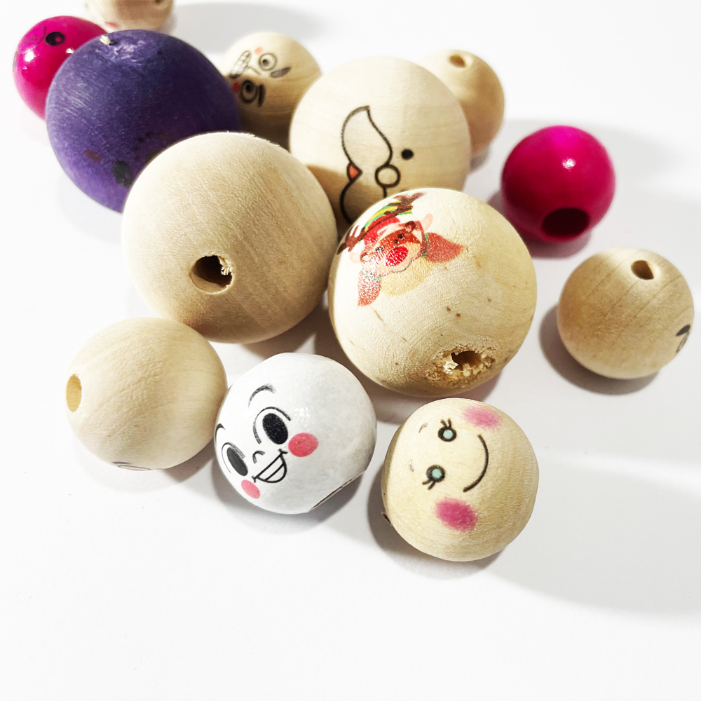 Wooden Balls and Wooden Beads for Macrame