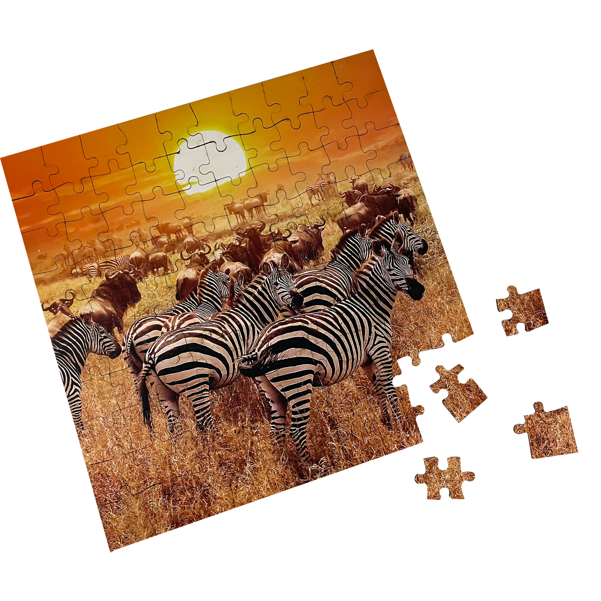 puzzle na sklejce żyrafa